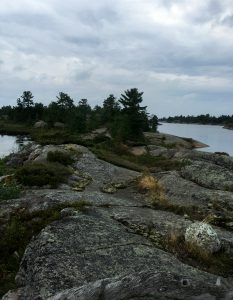 August 20 Hiking along the edge of Fox Harbour